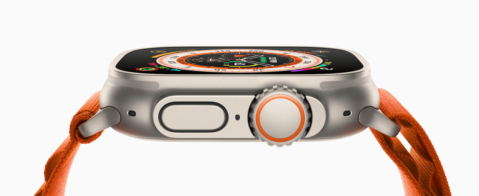 Apple Watch Ultra Orange Alpine Loop Side Button Digital Crown 220907