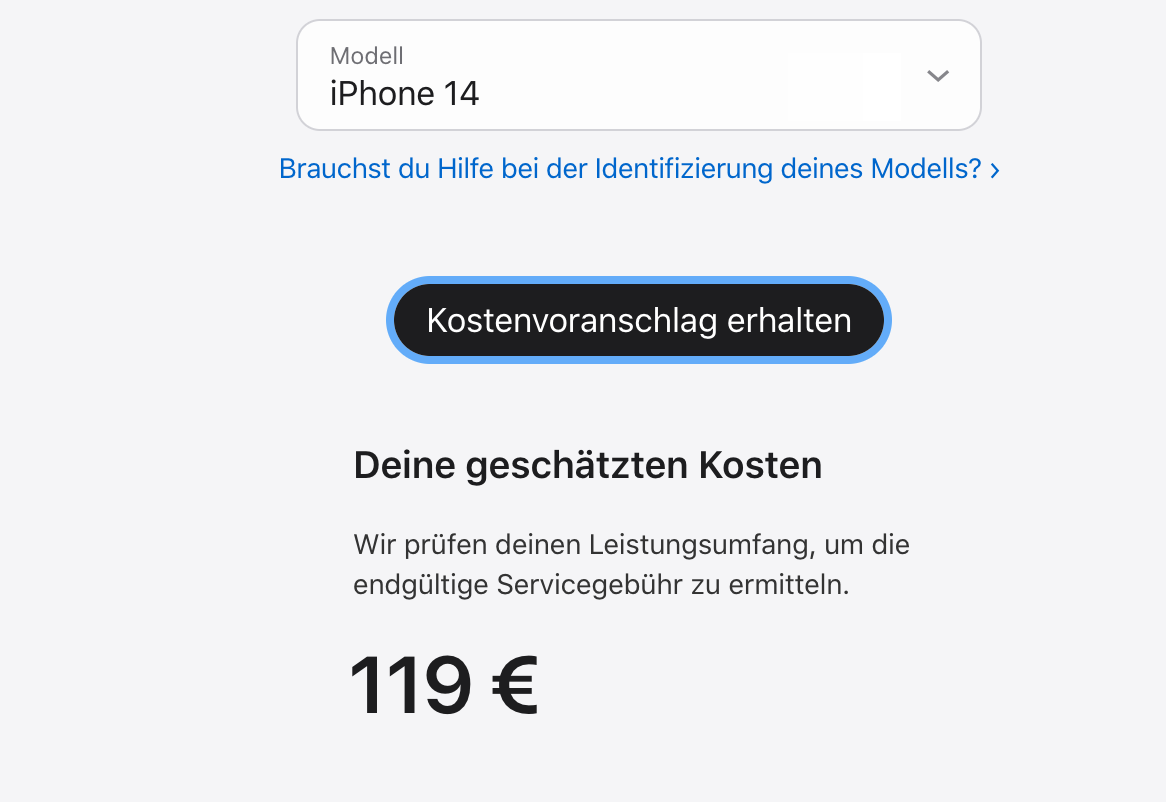 Preis Akkuwechsel iPhone 14 Pro