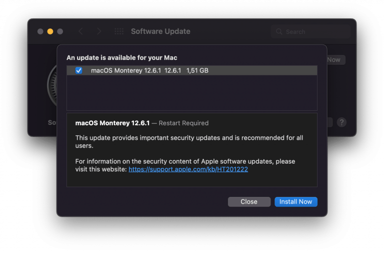 Sicherheitsupdates für ältere macOS Systeme