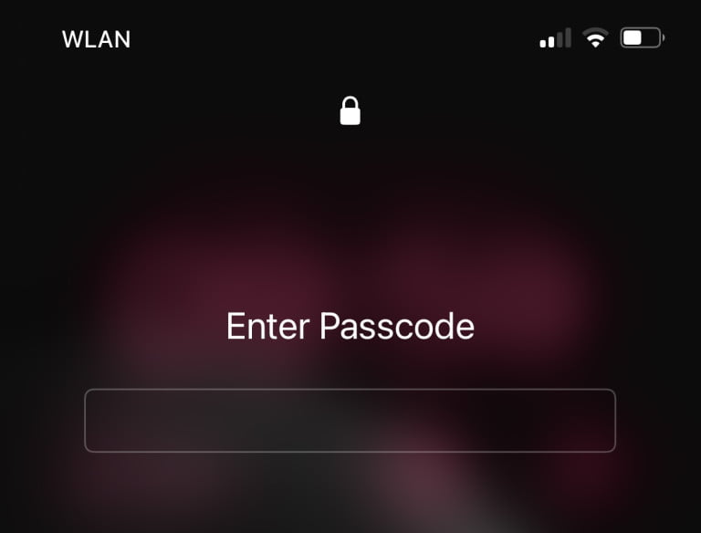 iCloud Konto kann nur mit iPhone Passcode übernommen werden